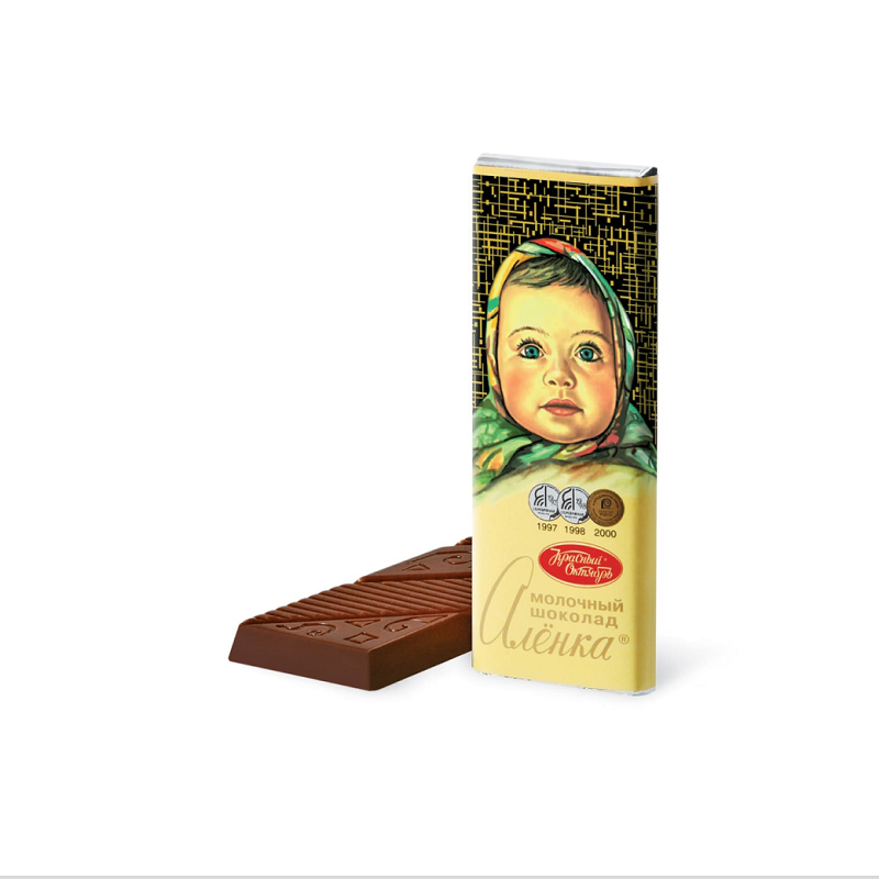 Шоколад АЛЁНКА Красный Октябрь молочный, 20г*64*4бл