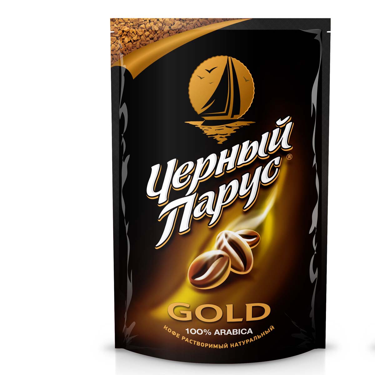 Кофе ЧЁРНЫЙ ПАРУС  Gold сублимированный м/у, 75г*20