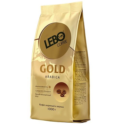 Кофе LEBO Gold зерно м/у, 1000г*5