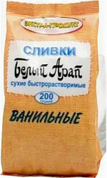 Сливки сухие БЕЛЫЙ АРАП Ванильные Заменитель на растительной основе м/у, 200г*24