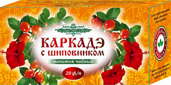 Чай ЛЮТА Каркаде с Шиповником ф/п б/к, 20пак*1,5г*12