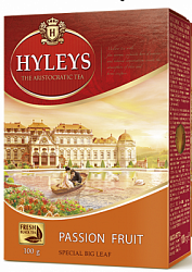 Чай HYLEYS Плод Страсти чёрный крупнолистовой с маракуйей карт/у, 100г*20