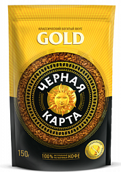 Кофе ЧЁРНАЯ КАРТА Gold сублимированный м/у, 150г*6