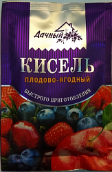 Кисель ДАЧНЫЙ Плодово-Ягодный гранулированный моментального приготовления в боксе, 20пак*30г*6бл