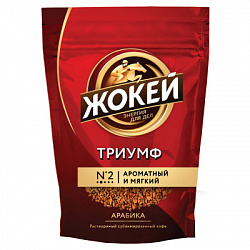 Кофе ЖОКЕЙ Триумф сублимированный м/у, 75г*12