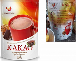 Какао ЛАНТЭЛЬ растворимый гранулированный м/у ЗИП, 150г*12