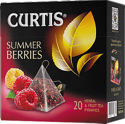 Чай CURTIS Summer Berries напиток каркаде с добавками 20пирам*1,7г*12