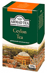 Чай AHMAD TEA Цейлонский чёрный листовой OP, карт/у, 100г*12 
