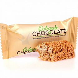 Конфета Мультизлаковая Co barre de CHOCOLAT с белой глазурью, м/у 1кг*5