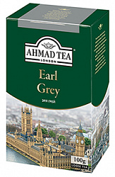 Чай AHMAD TEA Earl Grey чёрный листовой с бергамотом, карт/у, 100г*12 