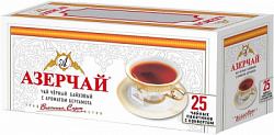 Чай АЗЕРЧАЙ чёрный с бергамотом в/к, 25пак*2г*24