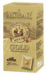 Чай черный Акбар GOLD в конвертиках с/я 25пак х 2г х 12шт