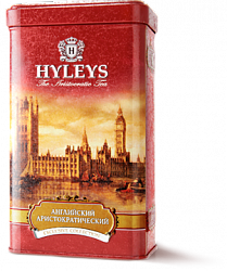 Чай HYLEYS Английский Аристократический чёрный цейлонский крупнолистовой ж/б, 100*20 