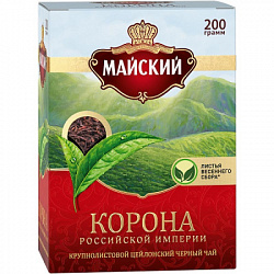 Чай МАЙСКИЙ Корона Российской Империи чёрный карт/у, 200г*21