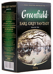 Чай Greenfield Earl Grey Fantazy листовой с бергамотом, карт/у, 100г*14