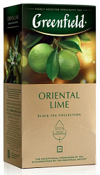 Чай GREENFIELD Oriental Lime в/к, 25пак*1,5г*10