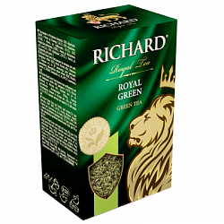 Чай RICHARD Royal Green зелёный листовой, карт/у 90г*14 