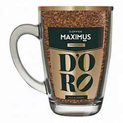 Кофе MAXIMUS Doro сублимированный в КРУЖКЕ, 70г*12