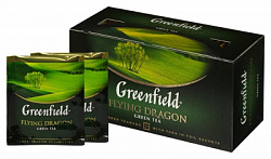 Чай GREENFIELD Flying Dragon зелёный в/к, 25пак*2г*10