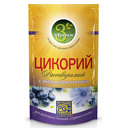 Цикорий ЗДРАВНИК с Черникой растворимый м/у ЗИП, 85г*12