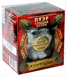 Чай КОНФУЦИЙ ПУЭР Спящий Купол чёрный с/б, 82г*4