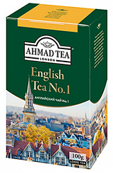Чай AHMAD TEA Английский №1 чёрный листовой, карт/у, 100г*12 