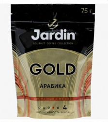 Кофе натуральный растворимый сублимированный Jardin Голд м/у 75г*12