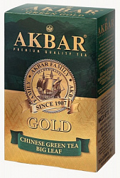 Чай зеленый китайский Акбар Грин Голд кр/л 200г*7