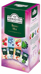 Чай AHMAD TEA Berry Mix Ассорти 4-ёх ягодных вкусов, чёрный в/к, 24пак*1,5г*12