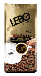 Кофе LEBO Extra зерно м/у, 250г*20
