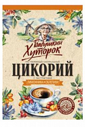 Цикорий БАБУШКИН ХУТОРОК с экстратом Лимона и Облепихи натуральный растворимый м/у ЗИП, 100г*13