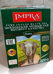 Чай IMPRA Зелёная Серия чёрный мелколистовой карт/у, 200г*20 Россия
