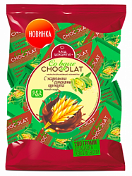 Конфета Мультизлаковая Co barre de CHOCOLAT с жареным кунжутом, с тёмной глазурью, м/у 200г*21