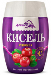 Кисель ДАЧНЫЙ Клюква гранулированный моментального приготовления пл/б,300г*12