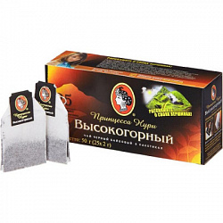 Чай ПРИНЦЕССА НУРИ Высокогорный чёрный, б/к, 25пак*2г*18