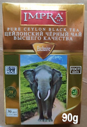 Чай IMPRA Exclusive Золотая Серия чёрный мелколистовой карт/у, 90г*30