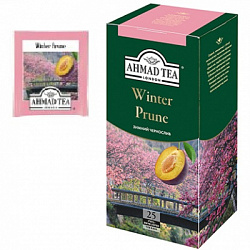 Чай AHMAD TEA Winter Prune (зимний чернослив) чёрный в/к, 25пак*1,5г*12