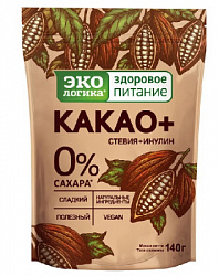 Какао ЭКОЛОГИКА Какао Плюс растворимый гранулированный м/у, 140г*12