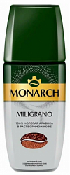 Кофе MONARCH MILIGRANO сублимированный с молотым с/б, 90г*6