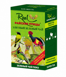 Чай РЕАЛ Райские Птицы зелёный цейлонский ELITE PEKOE карт/у, 100г*24