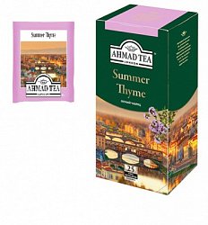 Чай AHMAD TEA Summer Thyme (Летний Чабрец) чёрный в/к, 25пак*1,5г*12