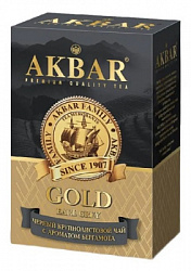 Чай черный Акбар Голд крупнолистовой Граф Грей 100г*14