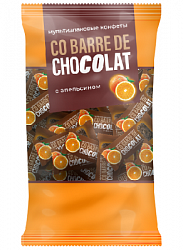 Конфета Мультизлаковая Co barre de CHOCOLAT с Апельсином, м/у 135г*18
