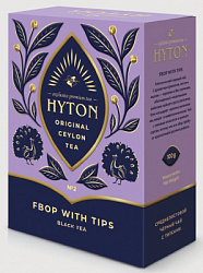 Чай HYTON FBOP с Типсами чёрный цейлонский карт/у, 100г*60
